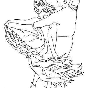 300x300 Ballet Dance Showtime Coloring Page Coloring Sun