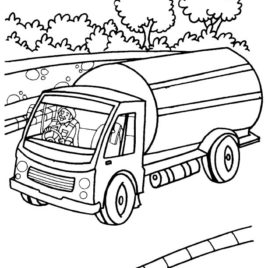 268x268 Milk Tank Truck Coloring Page Download Free Milk Tank Truck