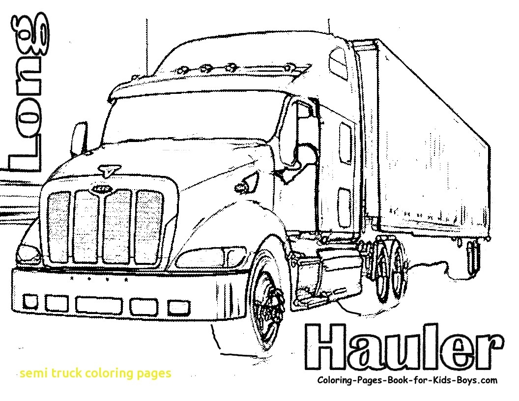 1056x816 New Semi Truck Coloring Pages With Peterbilt Coloring Pages Unique