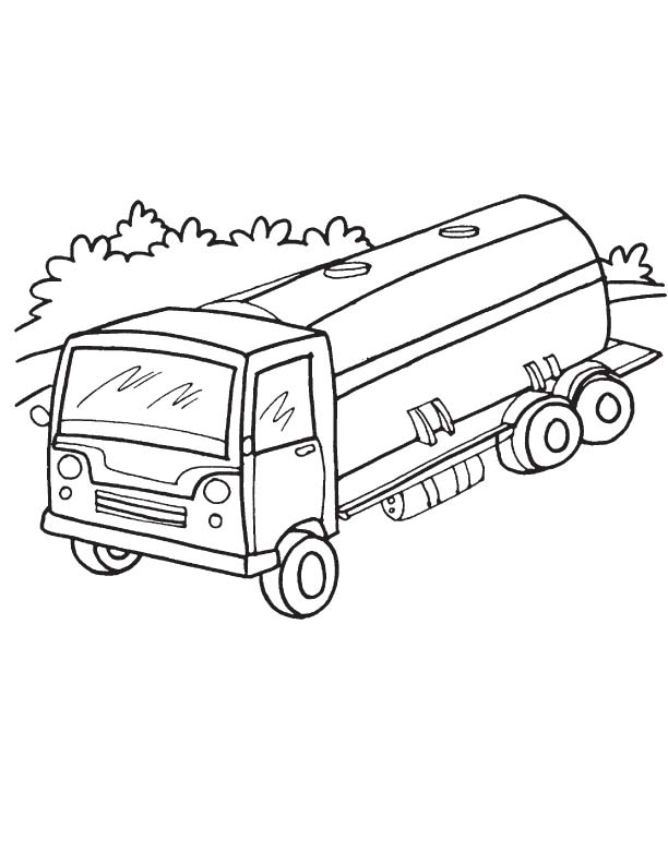 612x792 Tanker Truck Road Coloring Page Download Free Tanker Truck