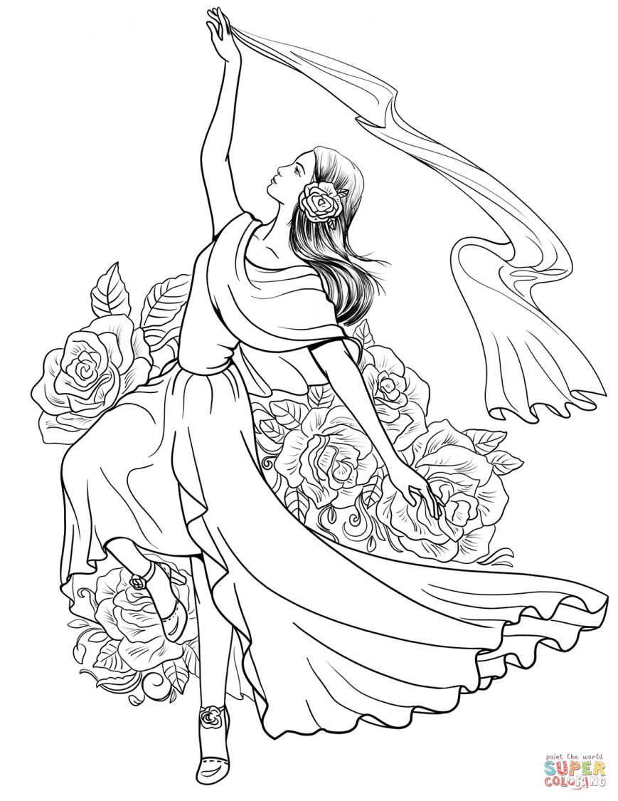 869x1125 Dancer Coloring Pages Photos Ideas Printable Dance Sheets Ballet