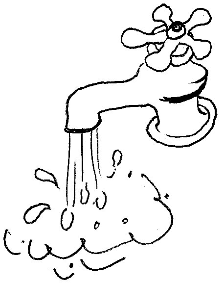 458x577 Water Tap Coloring Page