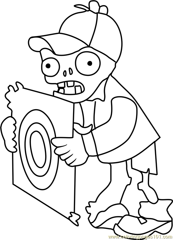 578x800 Target Zombie Coloring Page