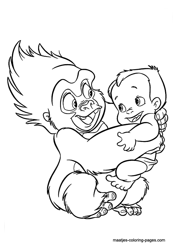 595x842 Tarzan Coloring Pages