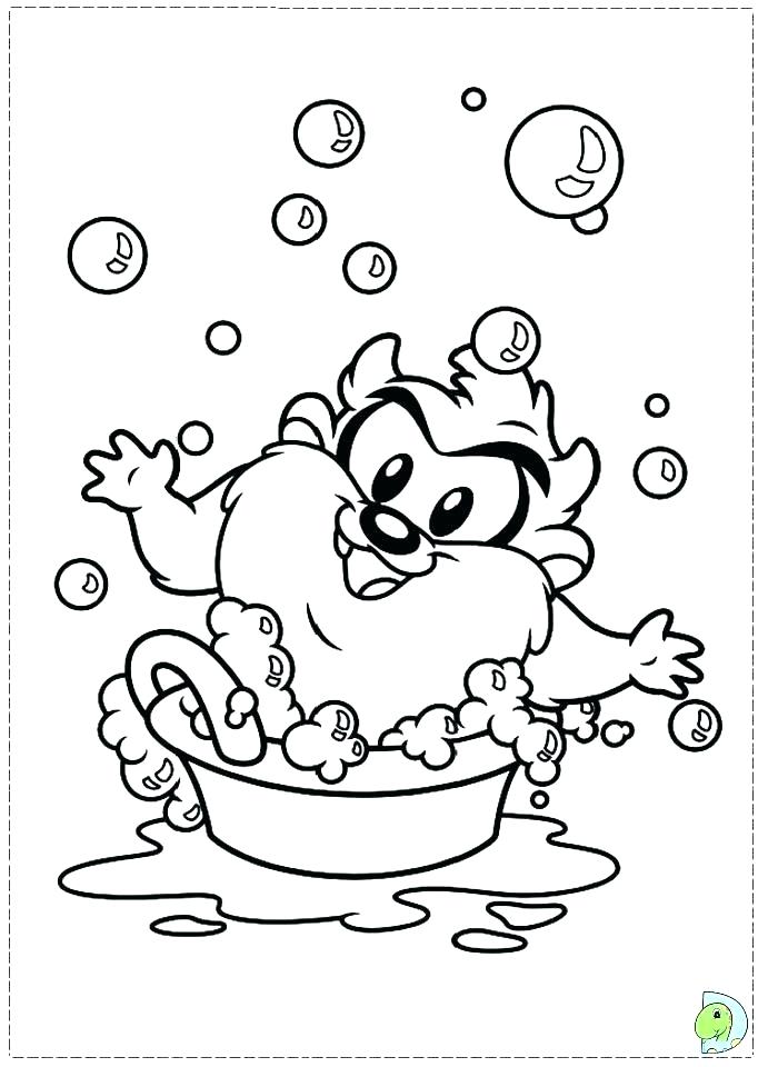 691x960 Tasmanian Devil Coloring Pages Devil Swing Coloring Pages