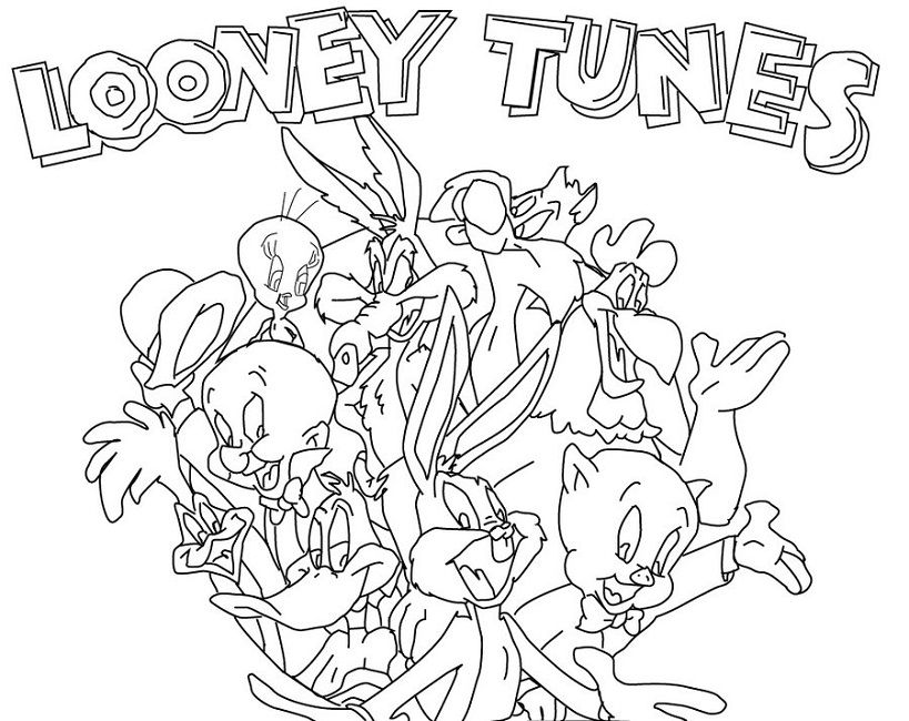 819x650 Tasmanian Devil Looney Tunes Coloring Page Pages Pictures To Color