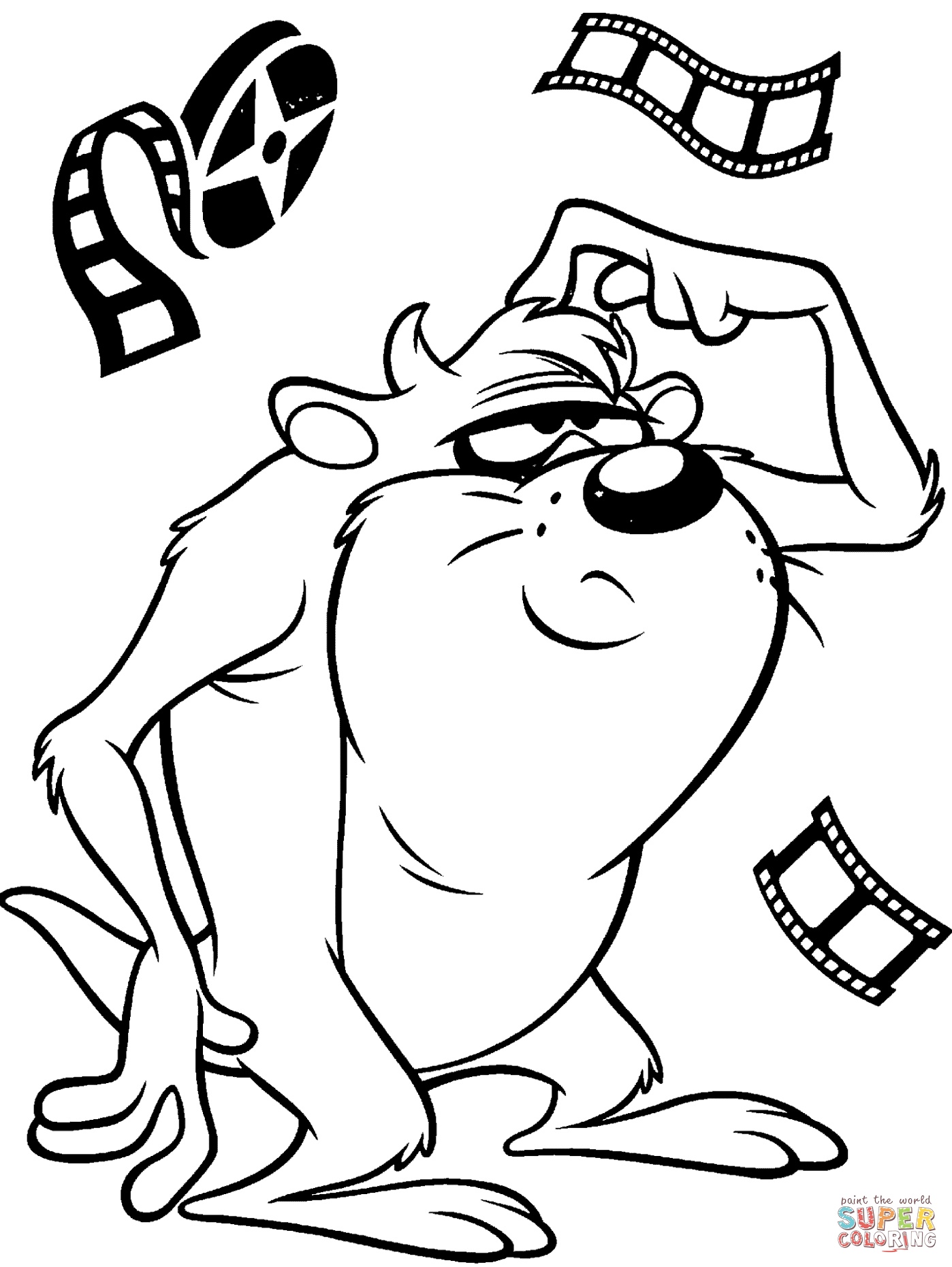 1398x1860 Luxury Sumptuous Looney Tunes Printable Coloring Pages Tasmanian