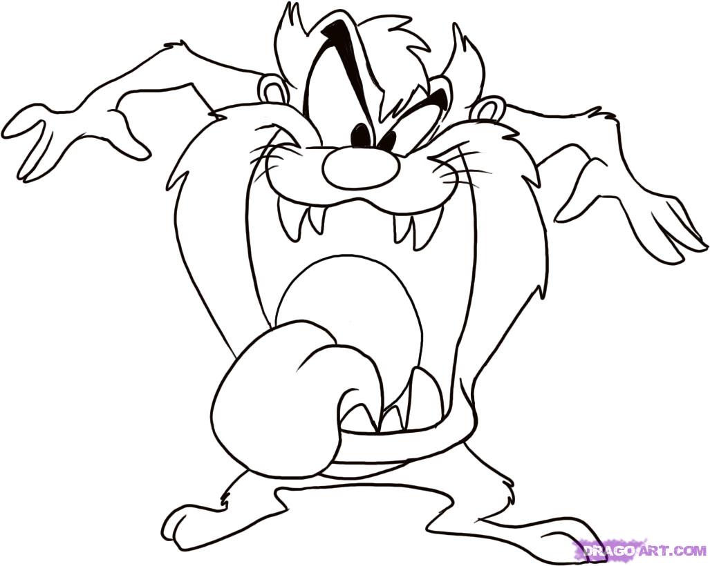 1027x820 How To Draw Disney Cartoons Devil Step