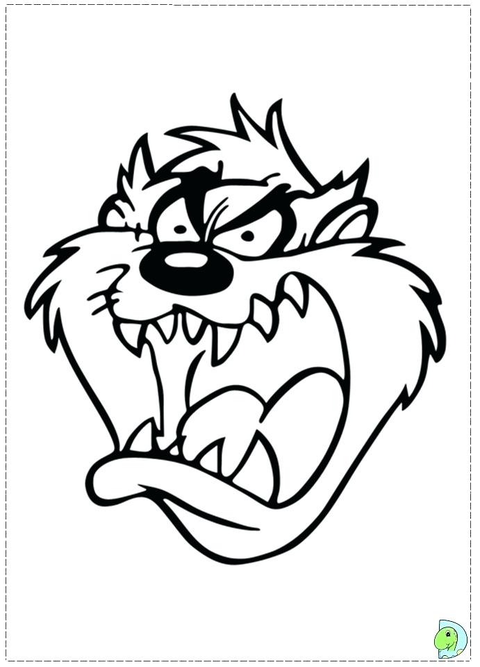 691x960 Tasmanian Devil Coloring Pages Devil Coloring Pages Tattoo Page