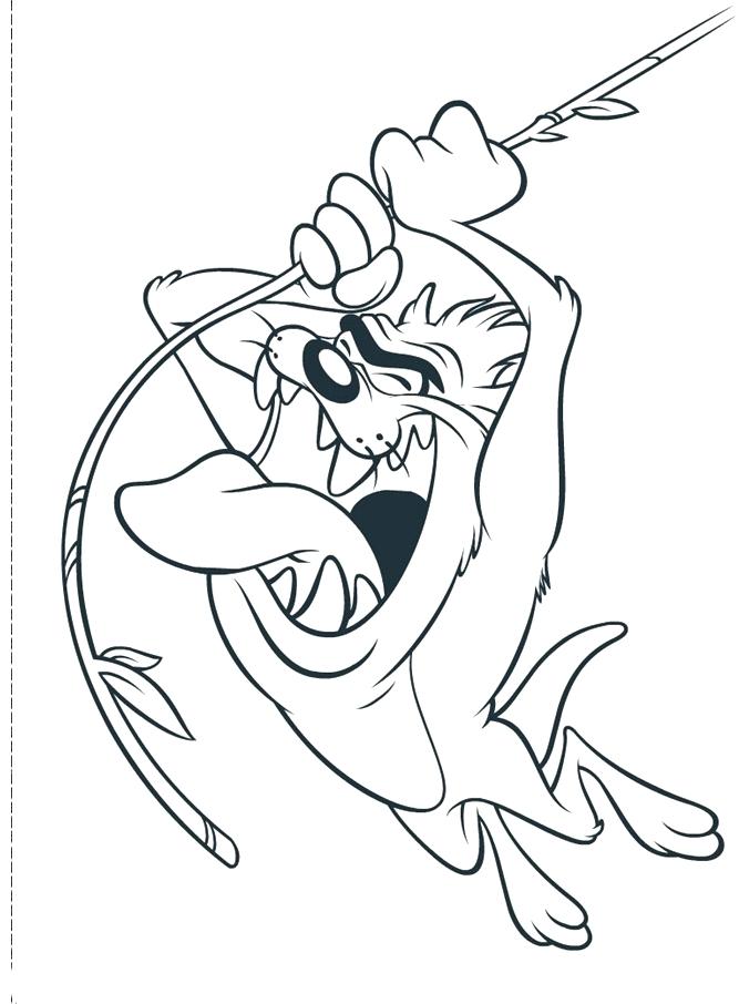 667x906 Tasmanian Devil Coloring Pages Devil Swing Coloring Pages