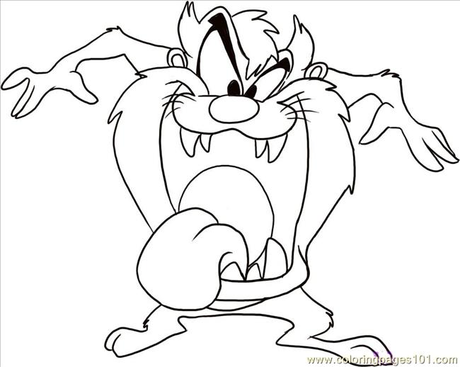 650x518 The Tasmanian Devil Step Coloring Page
