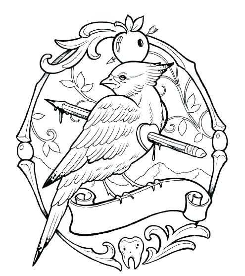 495x556 Tattoos Coloring Pages