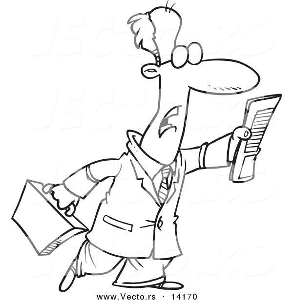 600x620 Taxi Coloring Page Vector Of A Cartoon Businessman Trying To Flag