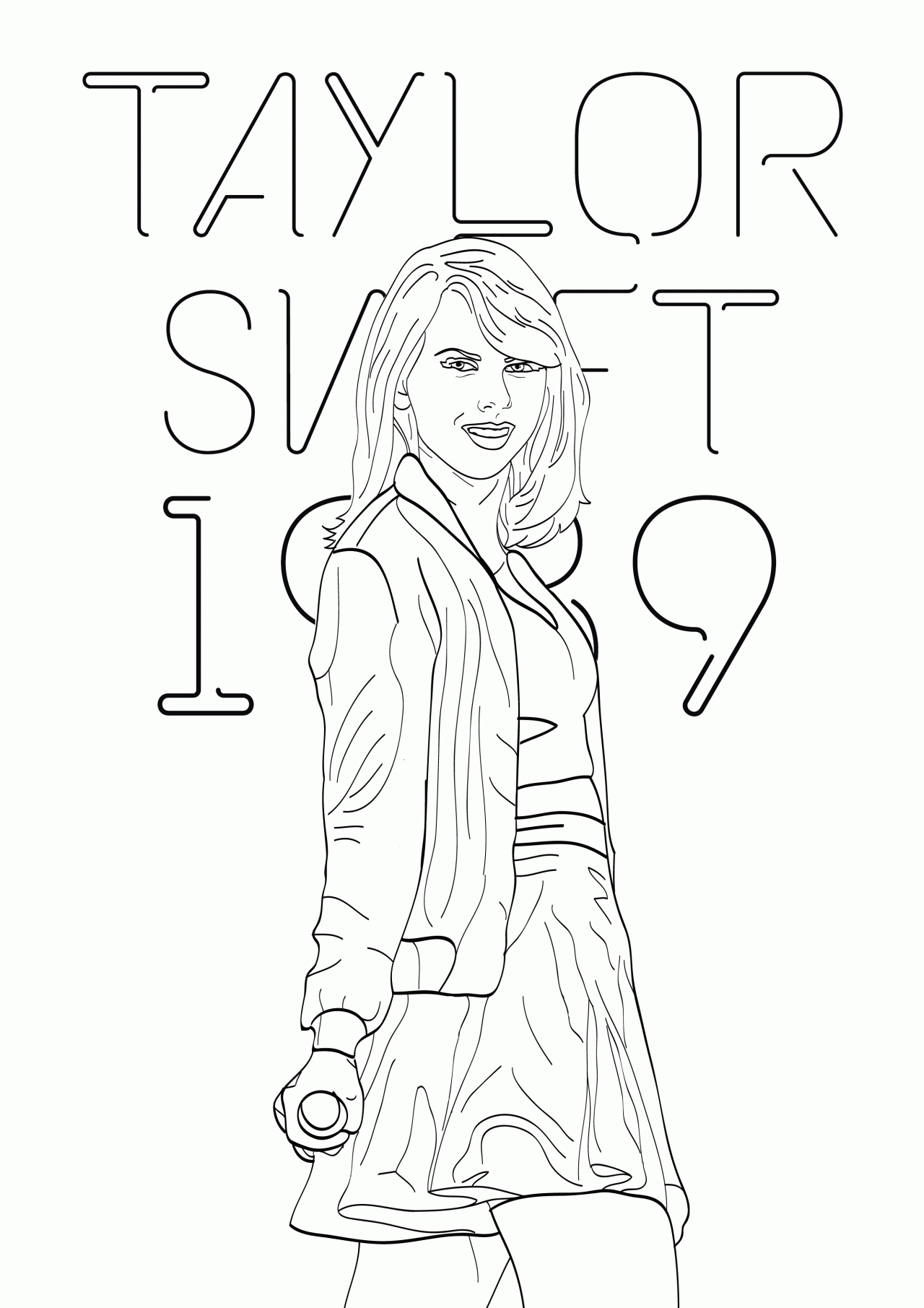1280x1811 Taylor Swift Coloring Pages Selection Free Coloring Pages