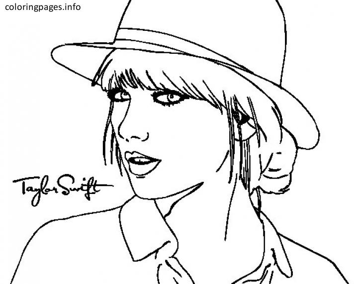 730x571 Taylor Swift Coloring Pages Taylor Swift Black And White Coloring