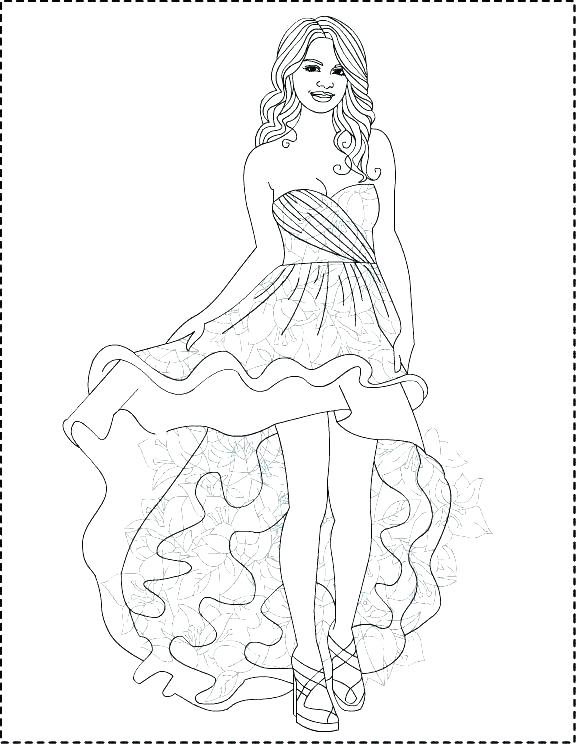 576x744 Taylor Swift Coloring Pages