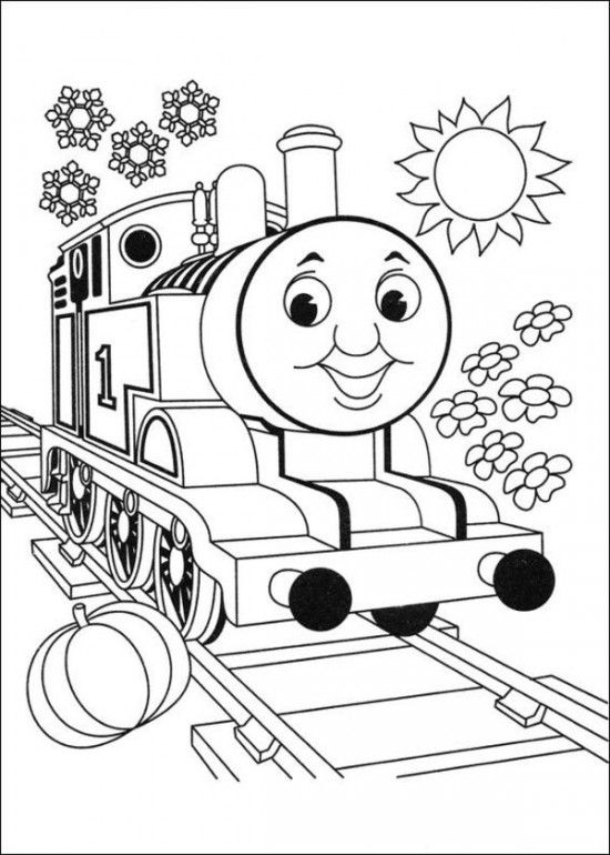 550x770 Thomas The Train Coloring Pages Picture