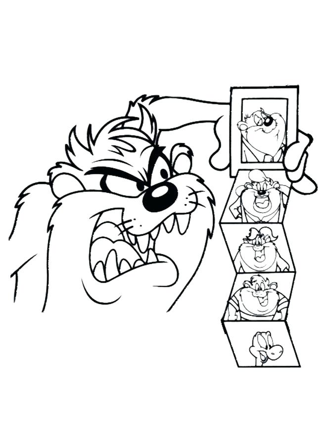 643x888 Tasmanian Devil Coloring Pages Devil Viewing Family Photos