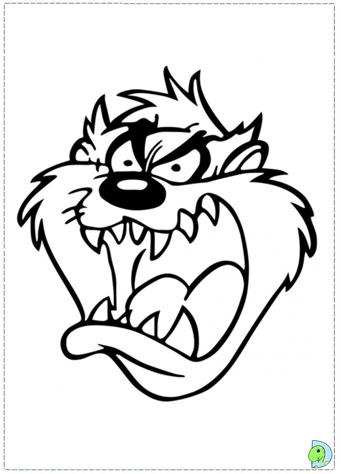 691x960 Tasmanian Devil Coloring Pages Tattoo Page