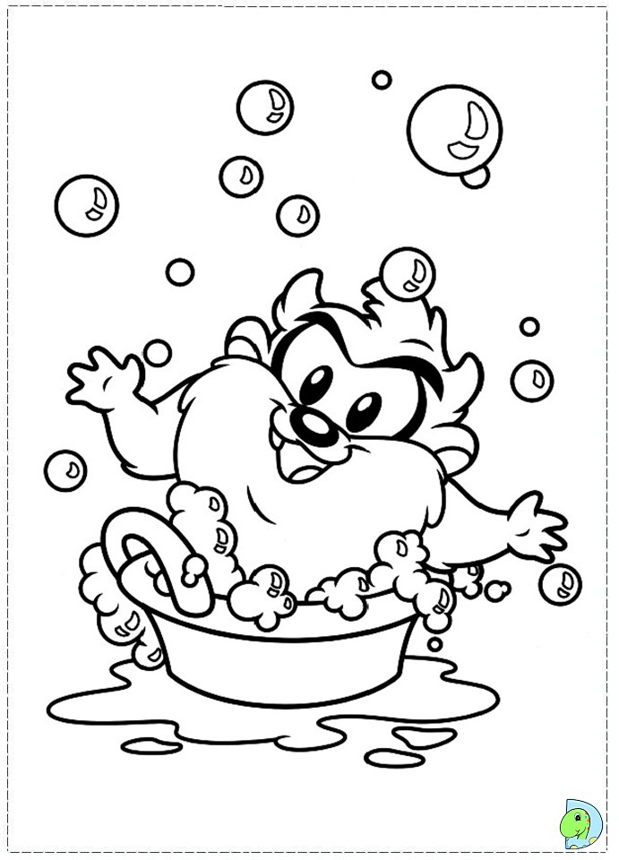 691x960 Taz Coloring Page