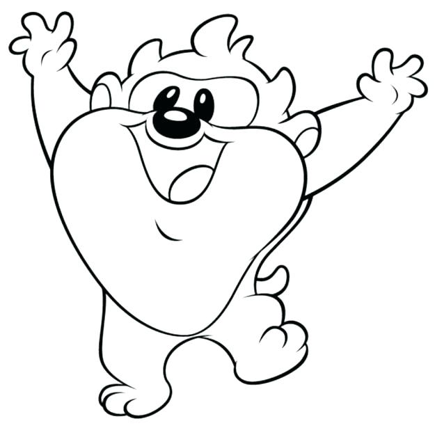 625x615 Tasmanian Devil Coloring Pages Devil Cartoon Drawings Devil