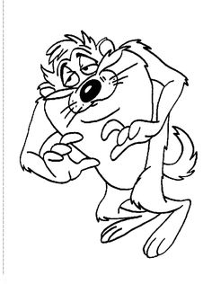 236x316 Tasmanian Devil Swing Coloring Pages