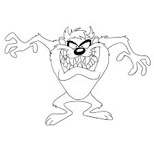 225x225 Taz Coloring Pages, Tasmanian Devil Coloring Pages