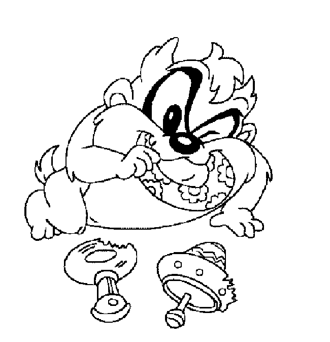 650x673 Colouring Page Tasmanian Devil Coloring Pages