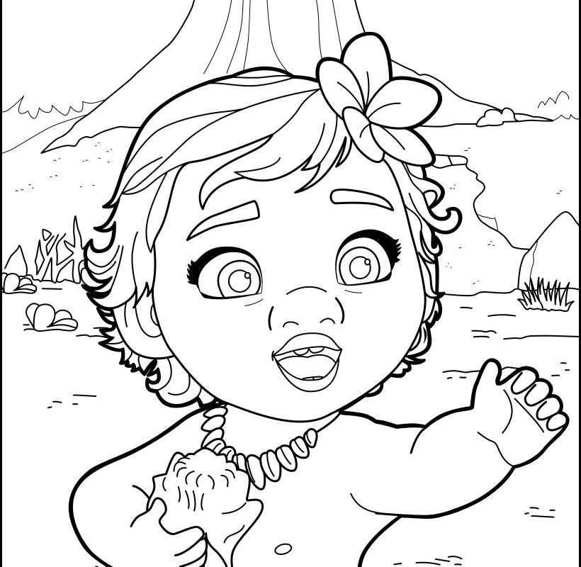 820x800 Moana Coloring Pages Presleys Birthday Free Printable Cartoons