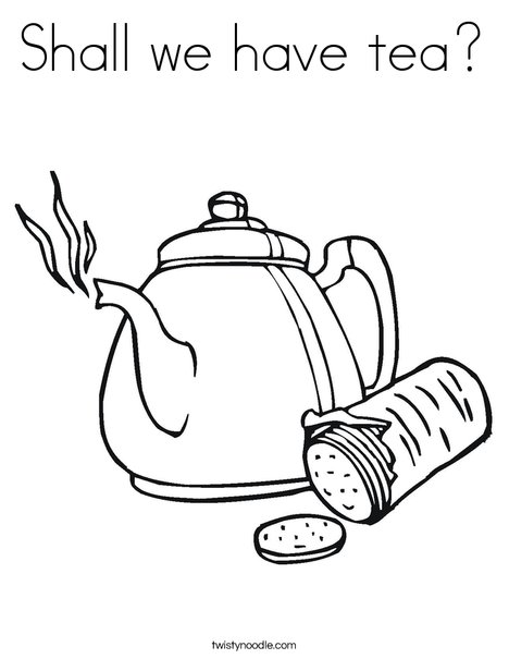 468x605 Shall We Have Tea Coloring Page