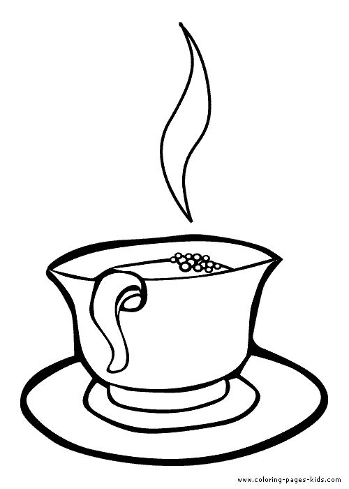 500x700 Drawn Tea Cup Colouring Page