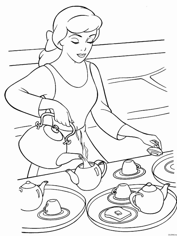 600x800 Tea Party Coloring Pages Birthday Printable