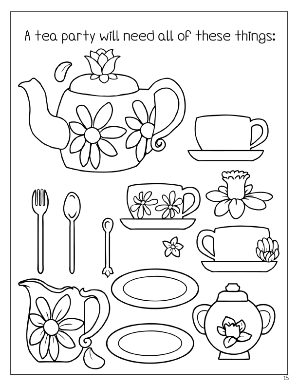 612x792 Coloring Books Enchanted Tea Party Coloring Book