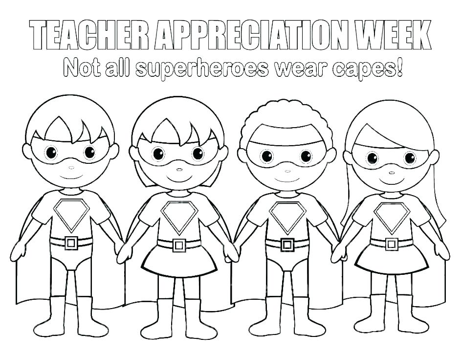 945x730 Coloring Pages Of Teachers Teacher Appreciation Day Coloring Pages