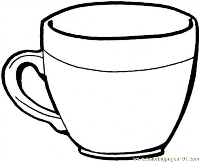 650x529 Teacup Coloring Page