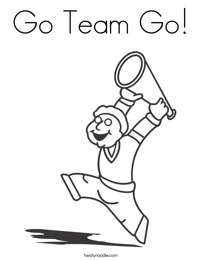 685x886 Go Team Go Coloring Page