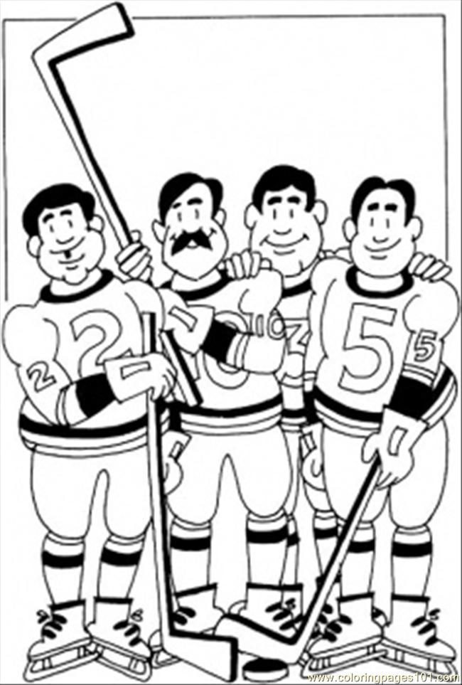 650x963 Hockey Team Coloring Page Coloring Page