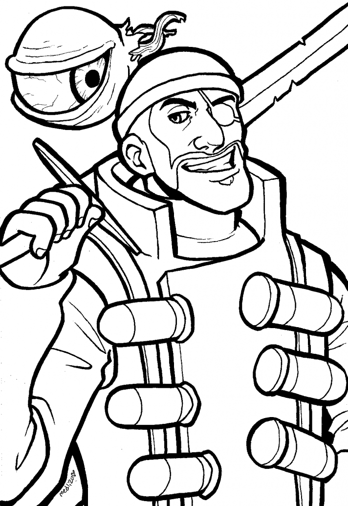 704x1024 Team Fortress Coloring Pages