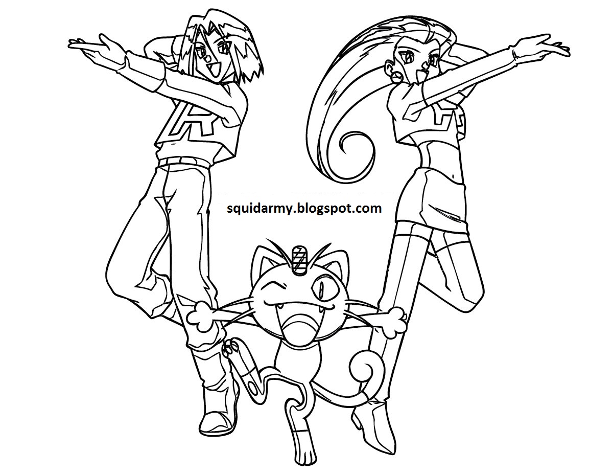 Team Rocket Coloring Page at GetDrawings | Free download