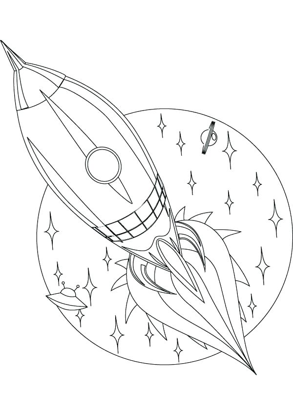600x849 Rocket Coloring Page Space Ship Coloring Page Spaceship Pages