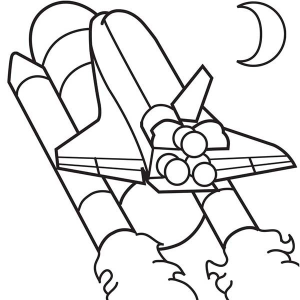 600x600 Rocket Coloring Pages