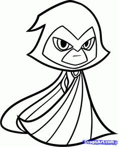 236x292 Teen Titans Go Robin Coloring Pages