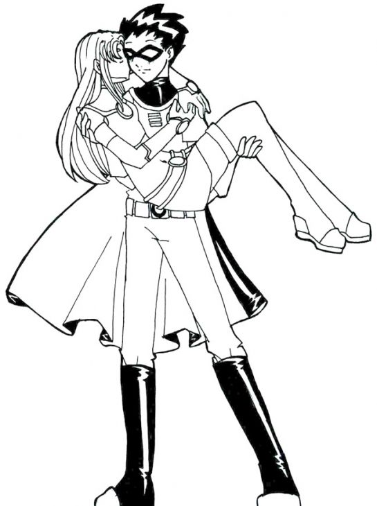 545x730 Teen Titans Coloring Pages