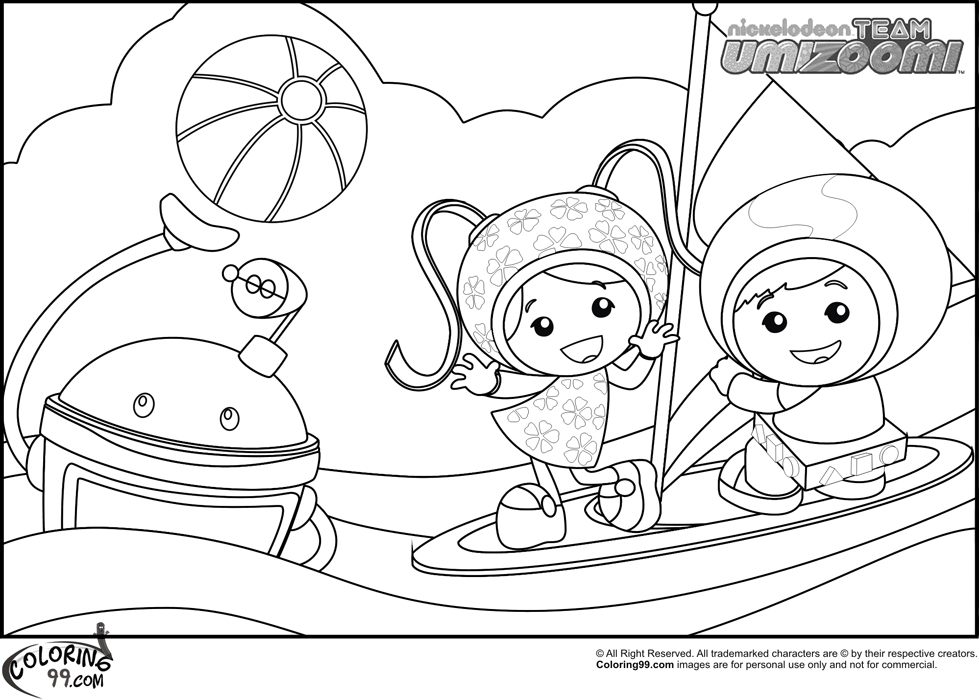 979x700 Team Umizoomi Coloring Pages Team Colors