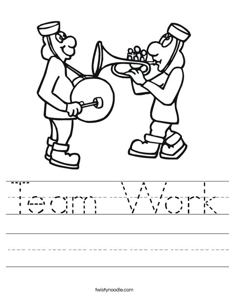 468x605 Team Work Worksheet