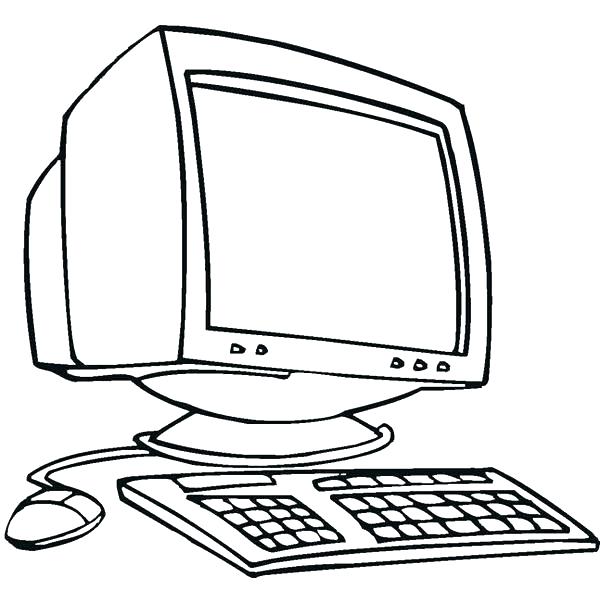600x600 Top Computer Coloring Pages Image As Well As Top Computer Coloring