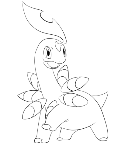 434x480 Feraligatr Coloring Page