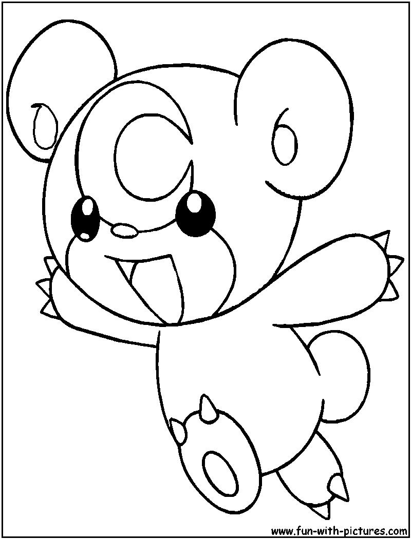 800x1050 Teddiursa Coloring Page