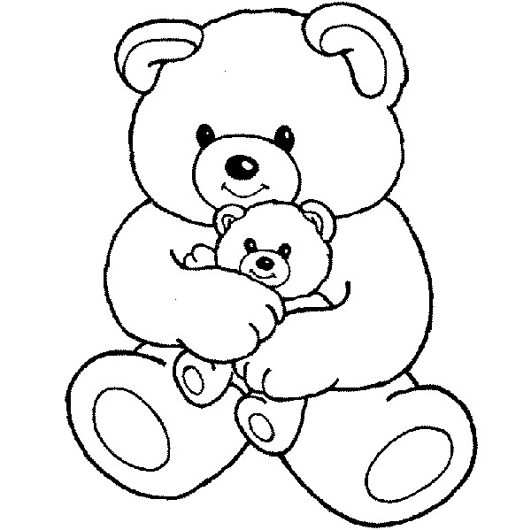 600x599 Teddy Bear Coloring Pages Spectacular Free Printable Teddy Bear