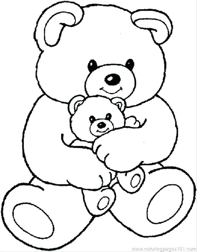 650x828 Teddy Bear Printable Coloring Pages Printable Teddy Bear Coloring